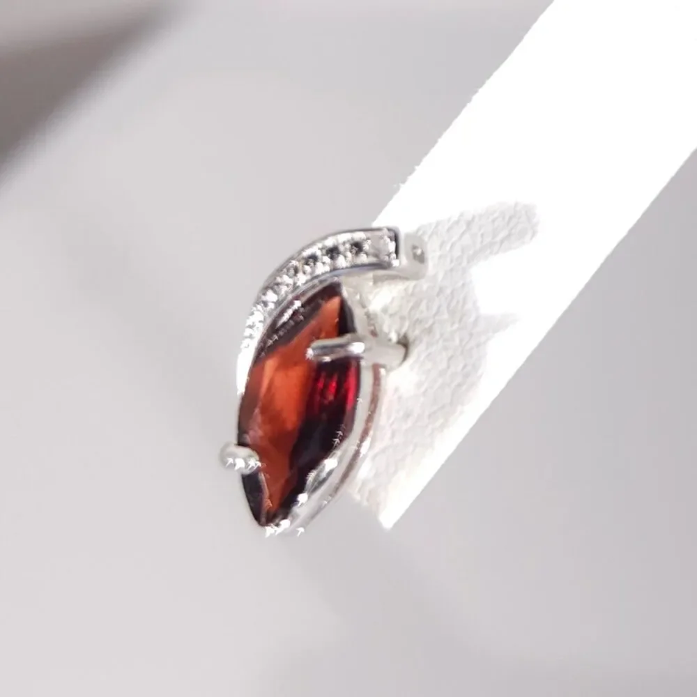 Garnet 3.4 Carats tw Earrings in Sterling Silver